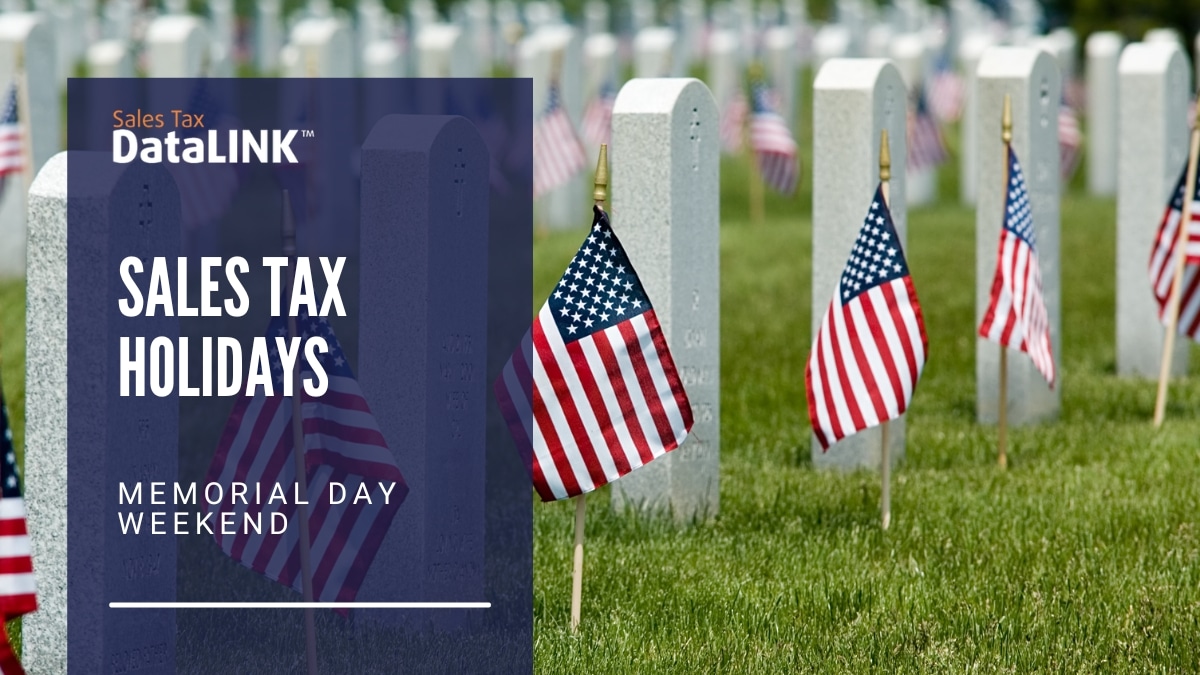 sales tax holidays memorial day weekend