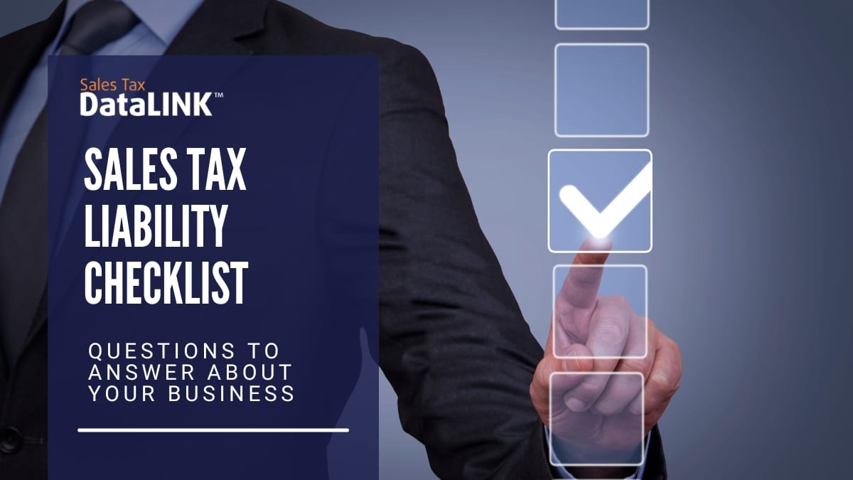 sales tax liability checklist