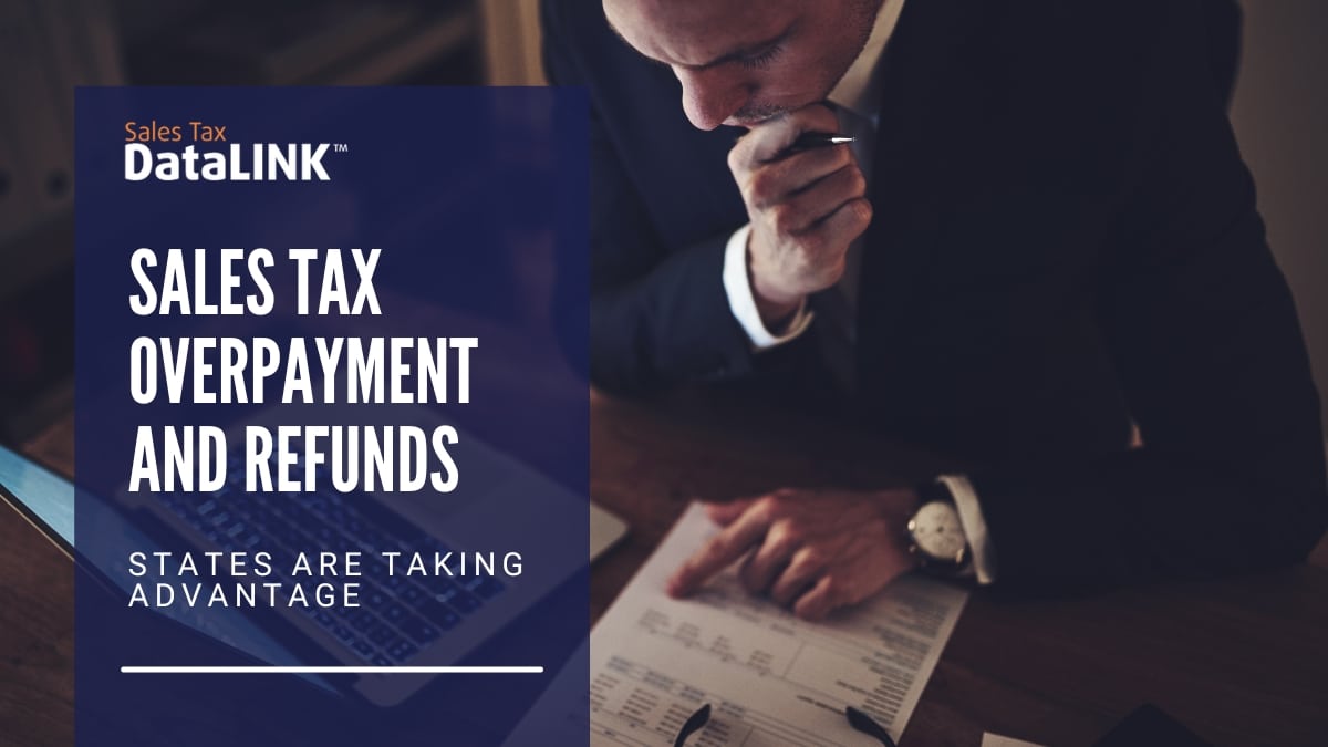 sales tax overpayment and refunds