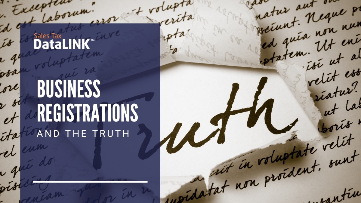 business registrations and the truth