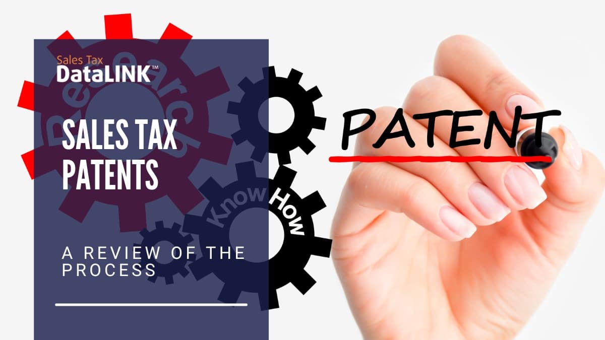 sales tax patents
