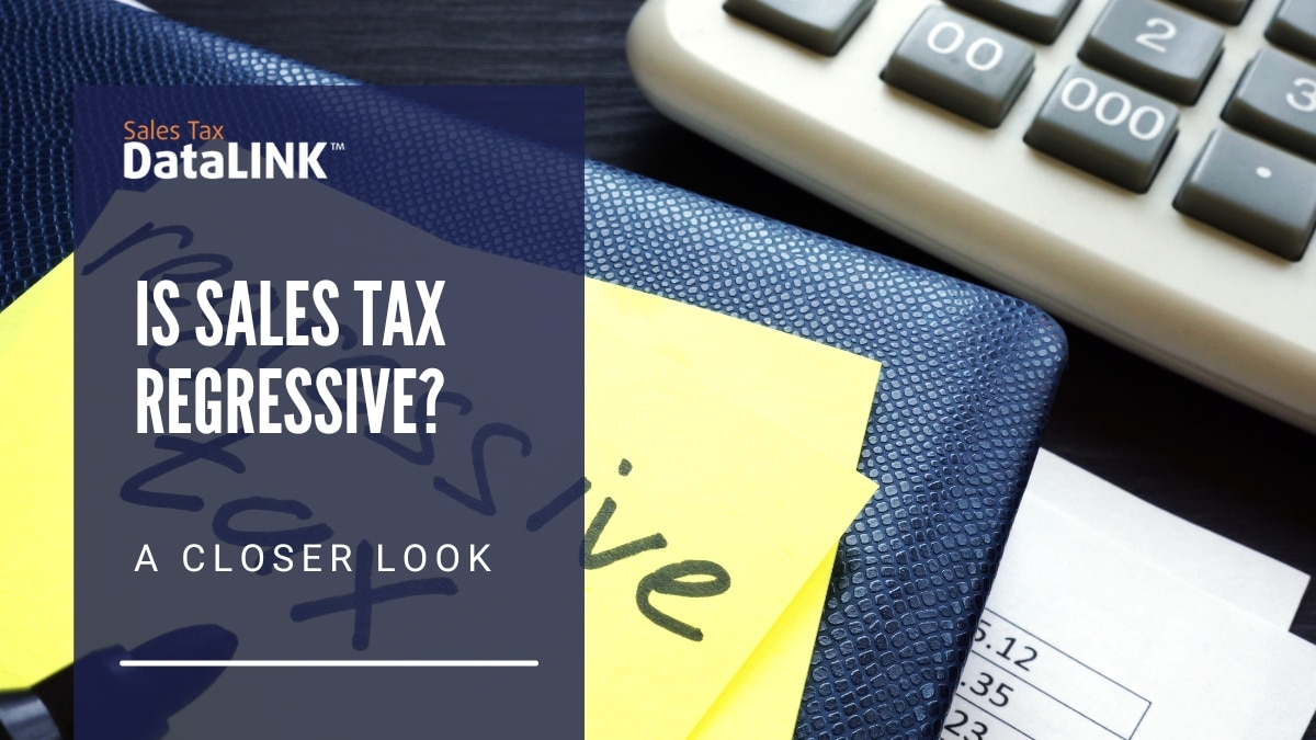 is sales tax regressive