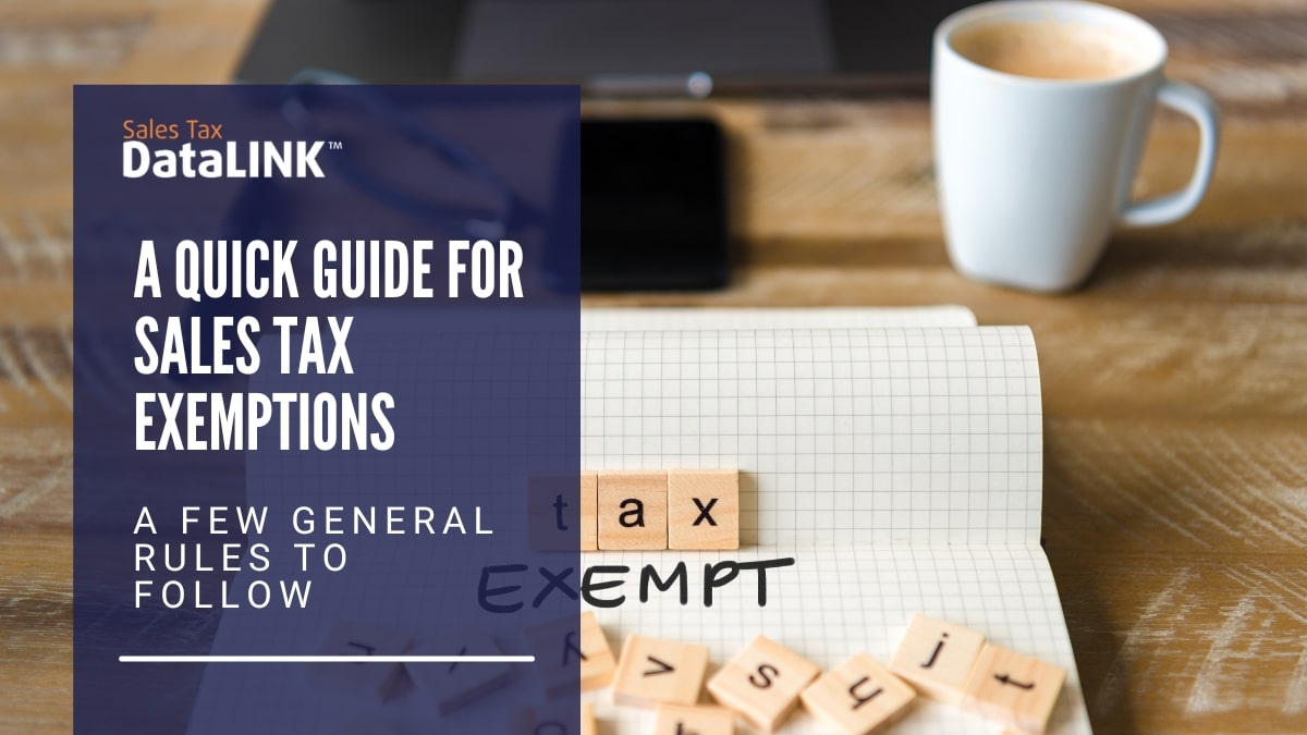 a quick guide for sales tax