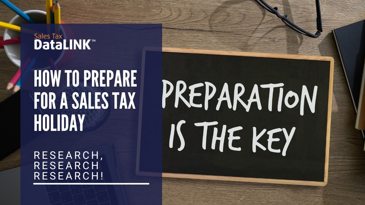 how to prepare for a sales tax holiday