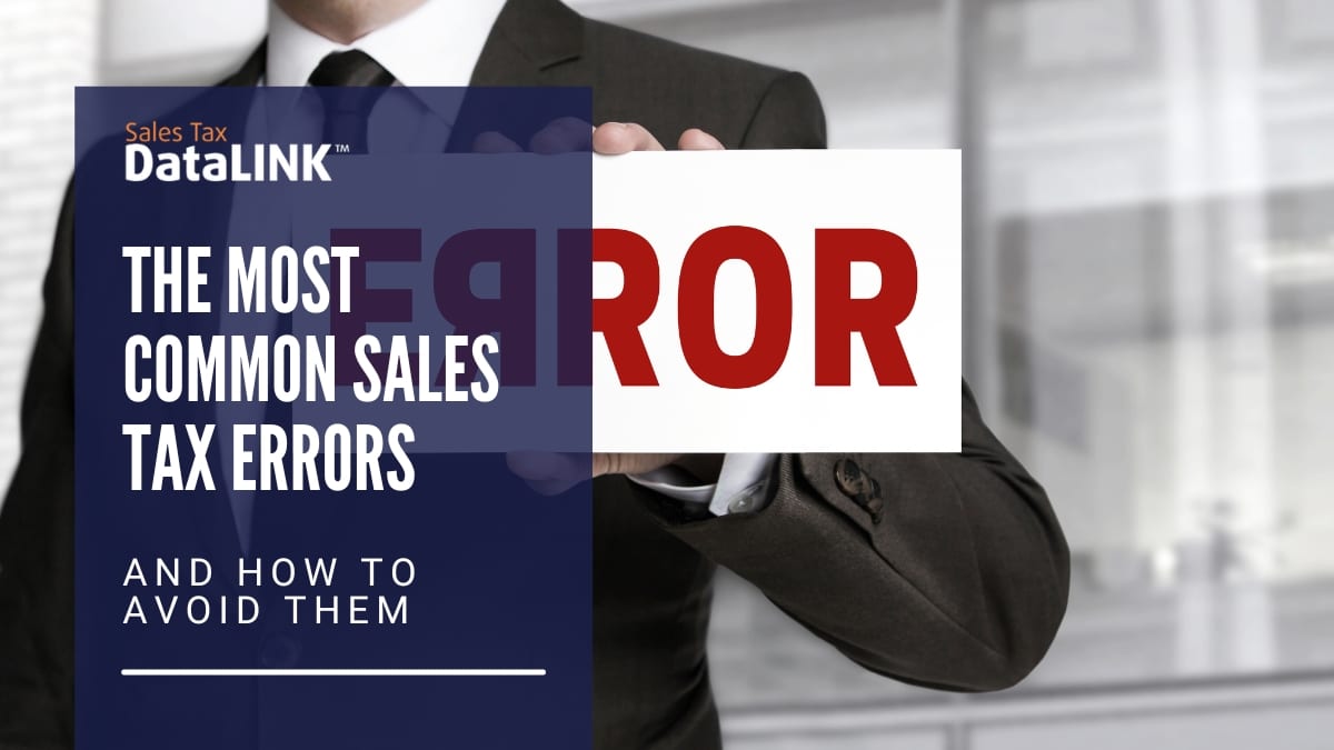 the most common sales tax errors