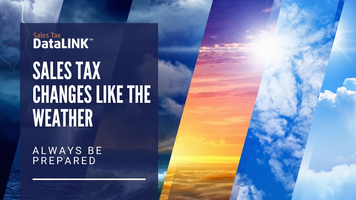sales tax changes like the weather