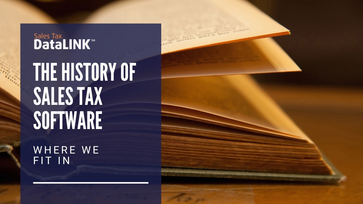 the history of sales tax software