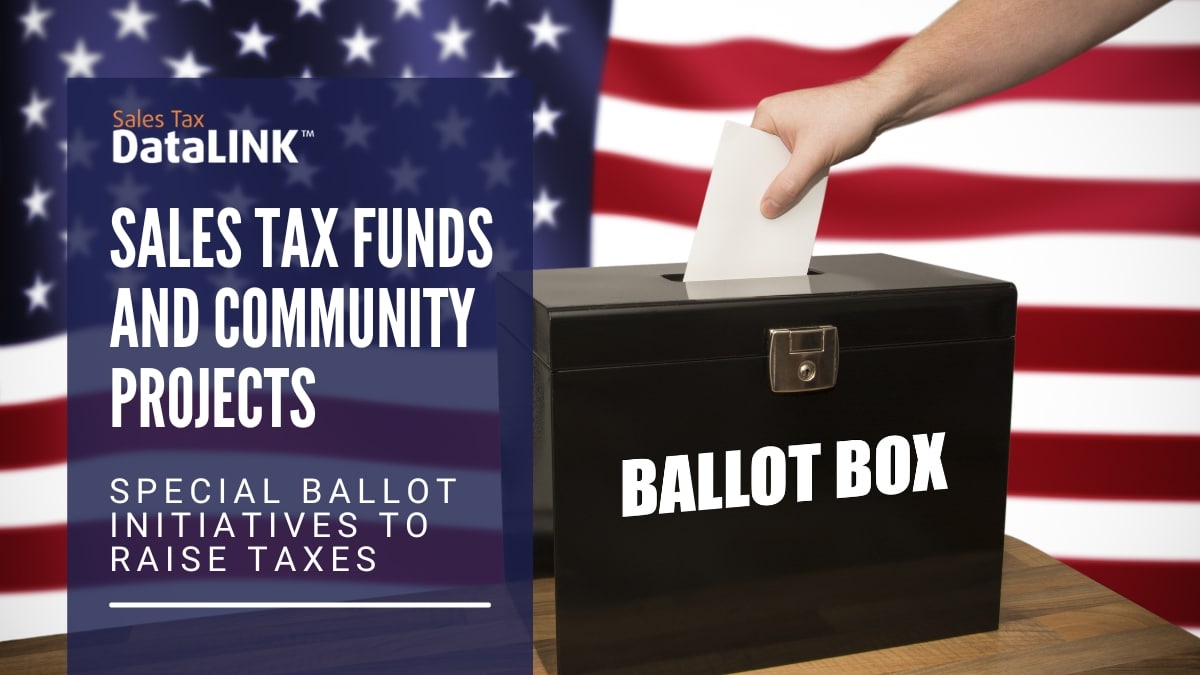 sales tax funds and community projects
