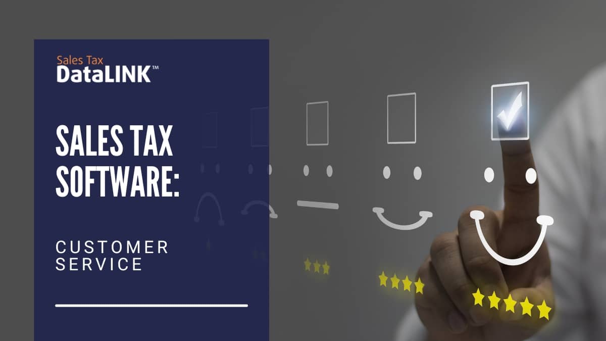 sales tax software customer service