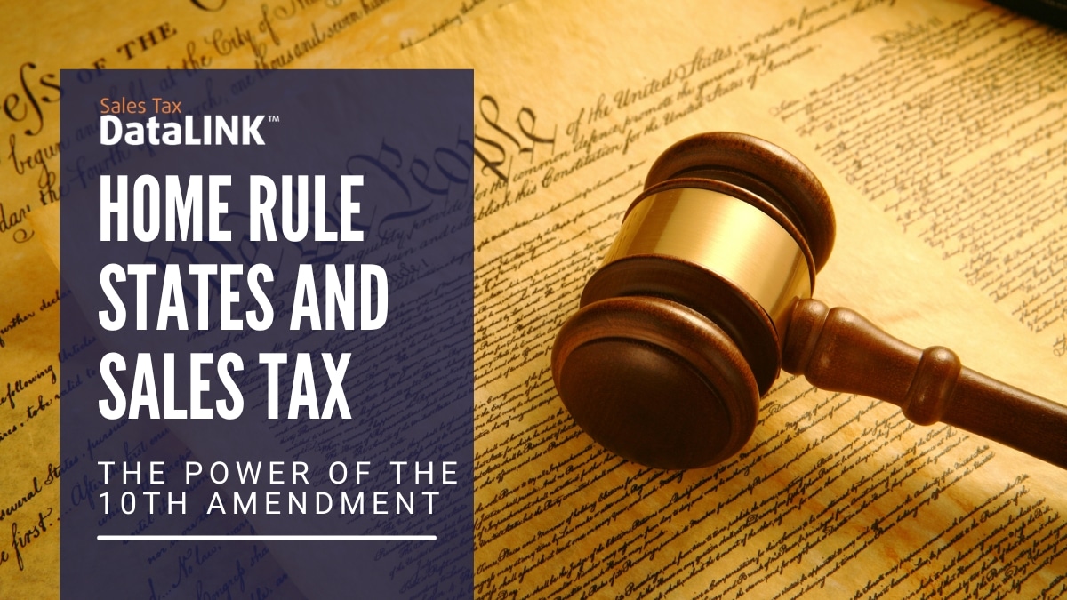 Home Rule States and Sales Tax