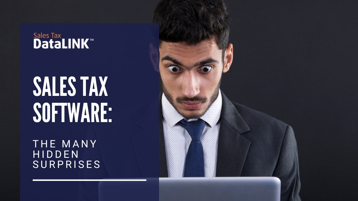 Sales Tax Software Surprises